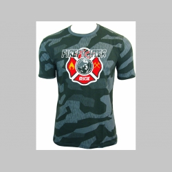 Oheň odHasiči - Firefighter ( požiarnik )  nočný " ruský " maskáč - Nightcamo SPLINTER, pánske tričko 100%bavlna
